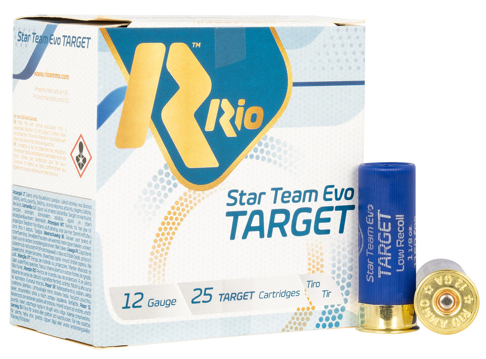 Rio Ammunition STT32LR75 Team Target 12 Gauge 2.75 in. 1 1/8 oz