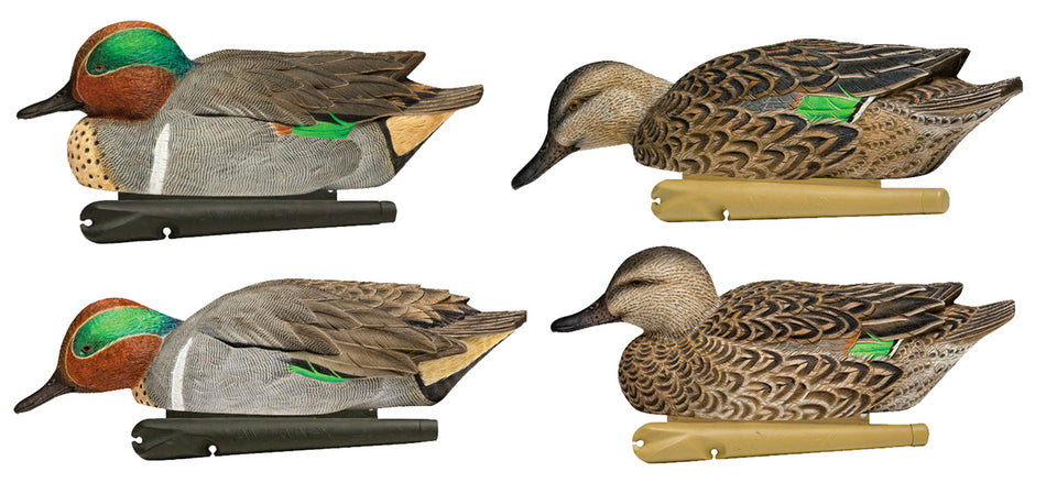 Avian-X AVXAVX8081 Topflight Multi-Color Green-Winged Teal Floating Decoys 6 Pack