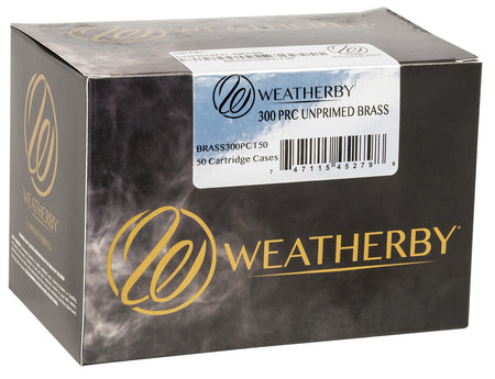 Weatherby Unprimed Brass Cases 300 PRC Rifle 50/Box