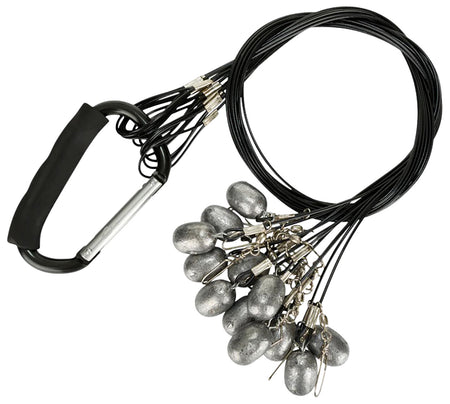Drake Waterfowl DA9000036004 12-Pack Texas Rig Decoy Package 36in Coated Wire 4oz Lead Weight Carabiner Included