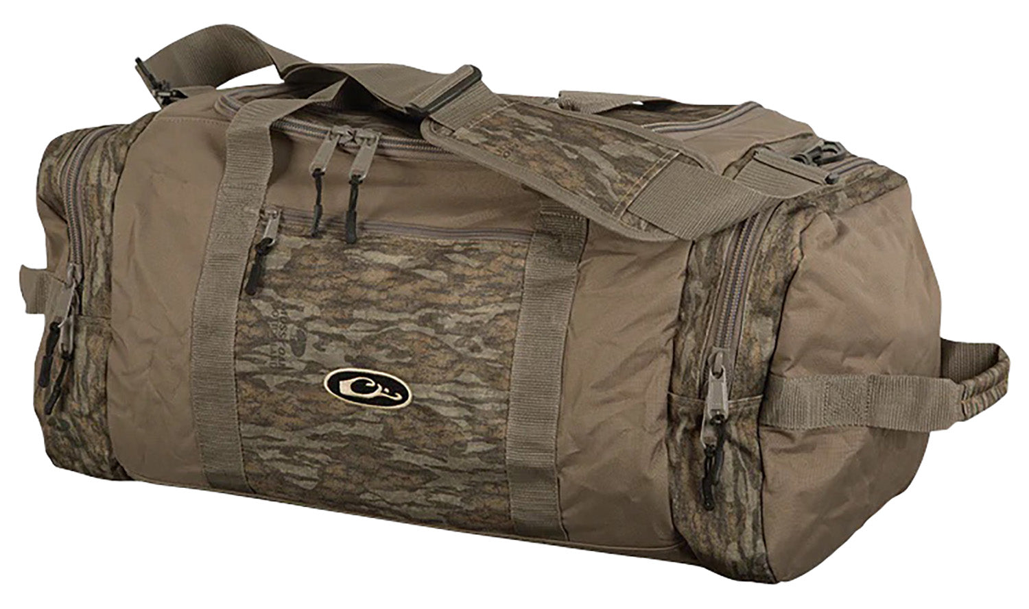 Drake Waterfowl DB36510062 Mossy Oak Bottomland Medium Duffle Bag Polyester 3 Exterior Pockets and Padded Strap