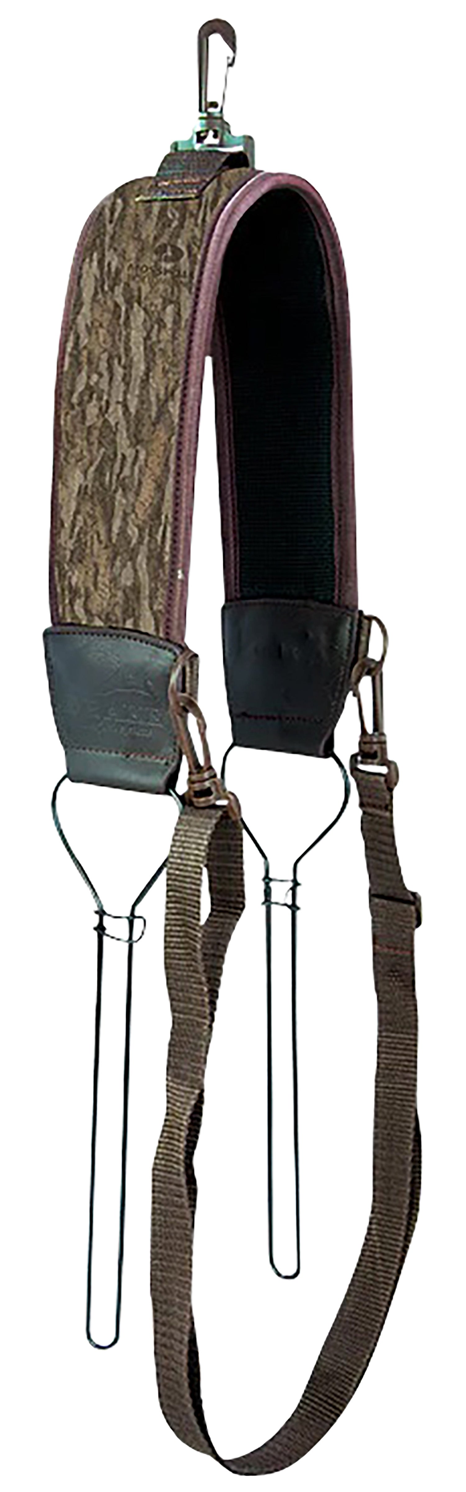 Drake Waterfowl DW4090006 Over Shoulder Duck Game Tote 2 Wire Loops Neoprene Padded Shoulder Strap Mossy Oak