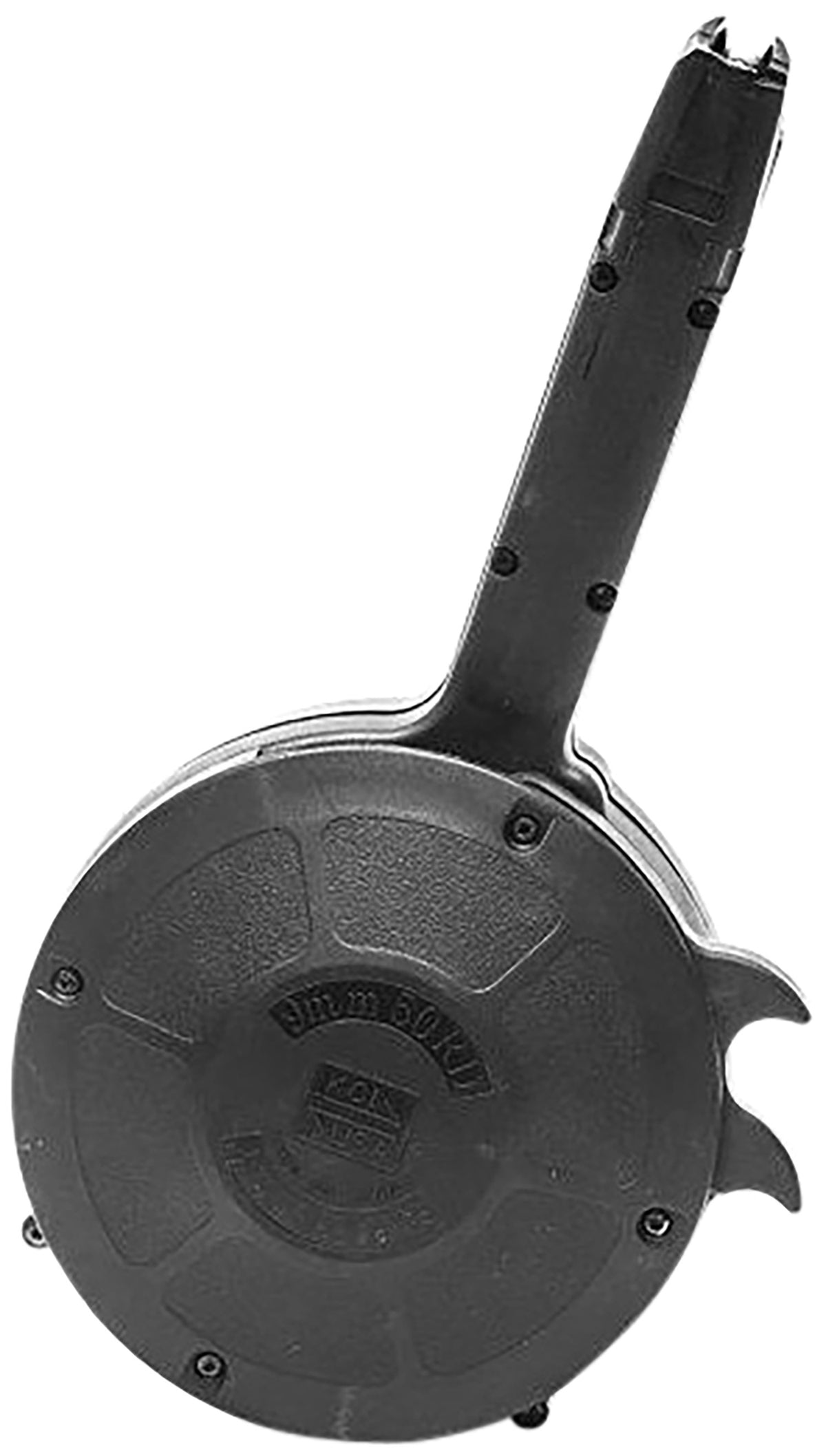 KCI USA KCIMZ027 9mm Luger 50-Round Drum Black Polymer Glock-Pattern Magazine for Double Stack Glock