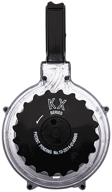 KCI USA KCIMZ036 5.56x45mm NATO 50-Round Clear Polymer Drum Magazine for AR-15