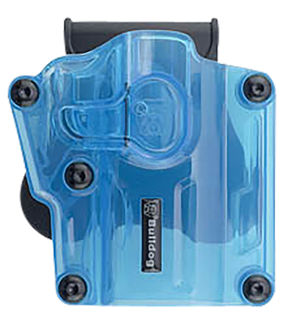 Bulldog MX005 Blue Transparent Polymer OWB Multi-Fit Paddle Holster