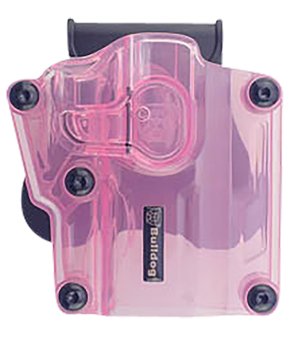 Bulldog MX006 Pink Transparent Polymer OWB Multi-Fit Paddle Holster