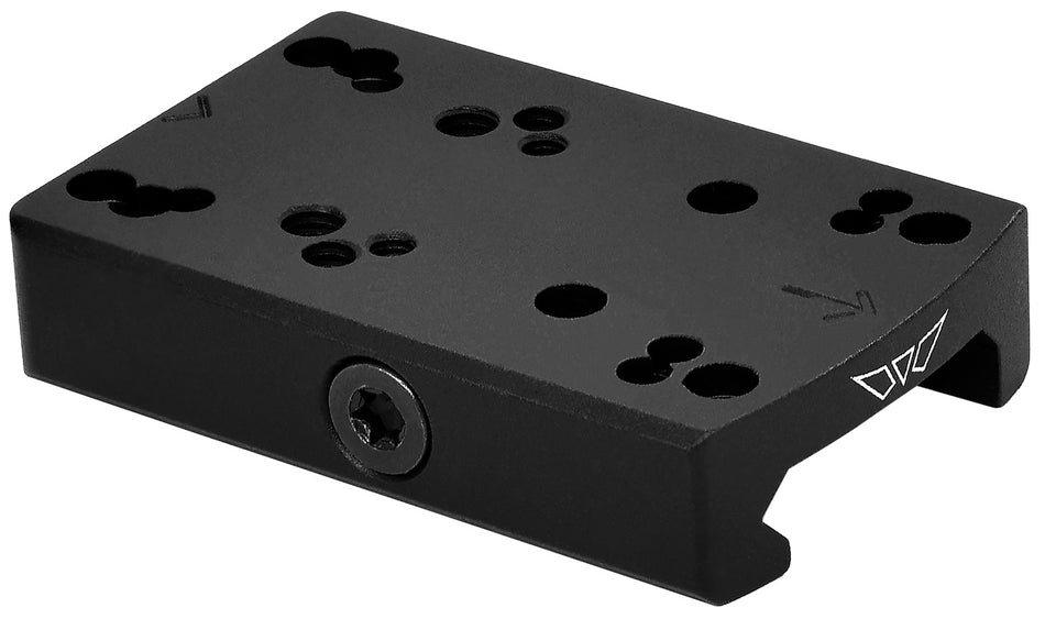 Warne 6109M Modular Low Profile Reflex Sight Mount Black Anodized - Fits Most Popular Red Dot Footprints