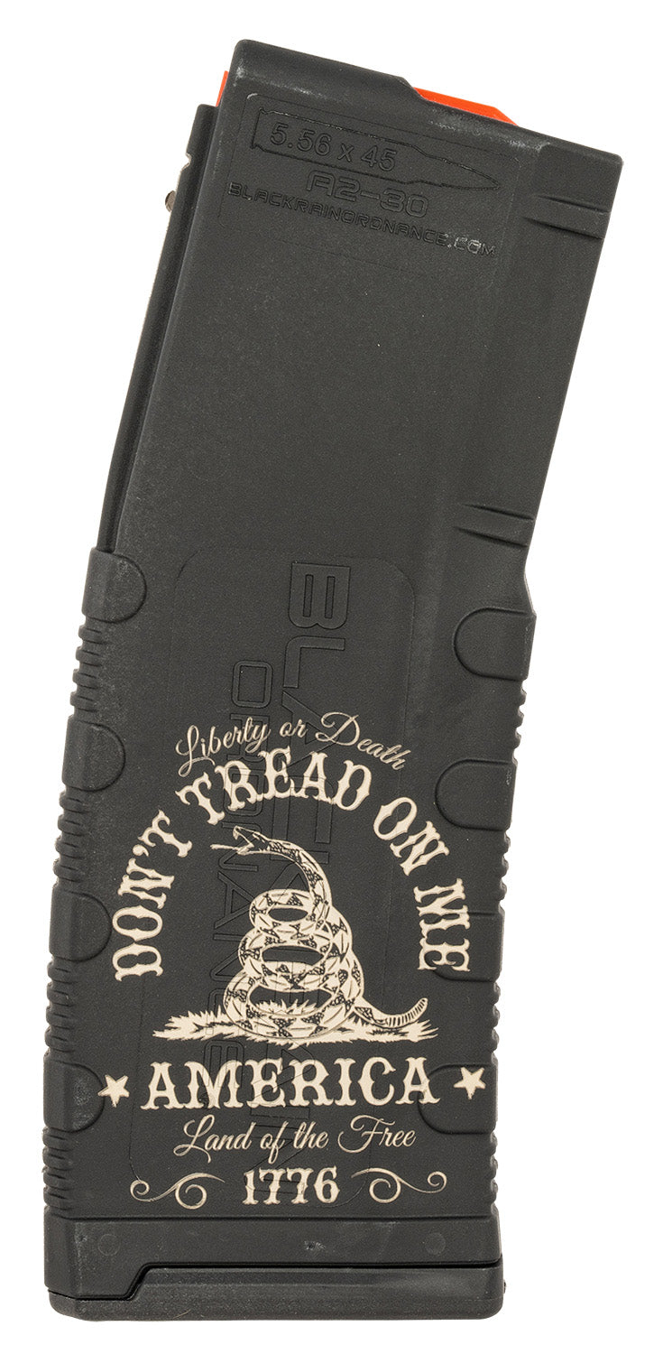 Black Rain Ordnance MAG30DONTTREAD 30-Round AR-15 223/5.56 NATO Don't Tread On Me Engraved Magazine