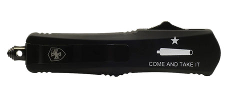 Templar Knife Gen II Come And Take It Small OTF Tanto Plain Part Serrated 440C SS Blade with Cannon Aluminum Handle