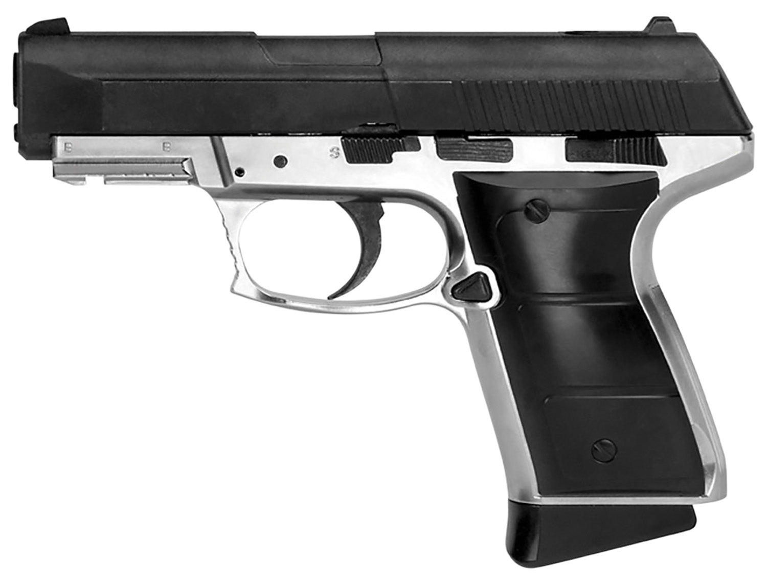 Daisy 5501 Powerline .177 Cal Semi-Auto CO2 Blowback Pistol Molded Grips Pic Rail
