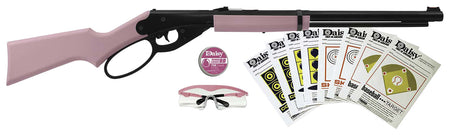 Daisy .177 Pink Lever Action BB Gun Fun Kit 350 fps Glasses & 350-Count Ammo