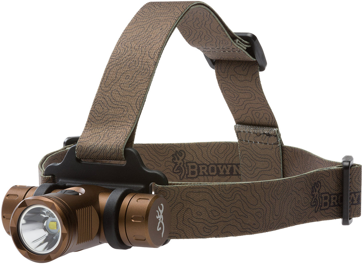 Browning Blackout Elite Dual Fuel LED Headlamp Burnt Bronze 860 Lumen White/Green