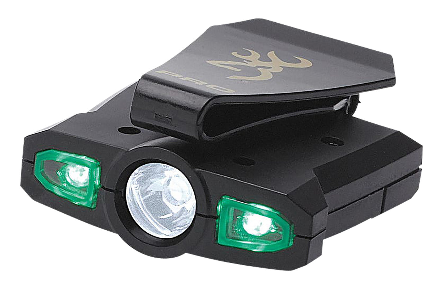 Browning Night Seeker Pro Black Multi-Mode Cap Light White/Green LED 12-76 Lumens