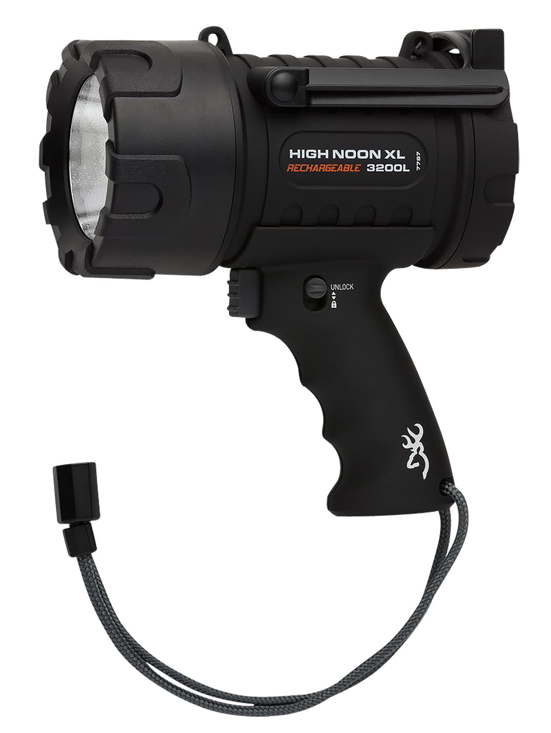 Browning High Noon XL Brightest Spotlight Black 3200 Lumens White LED Polymer with Power Bank
