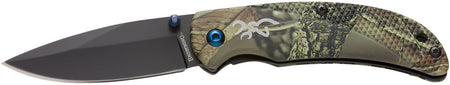 Browning 3220344 Prism 3 EDC Folder 2.38" 7Cr17MoV Black Oxide Blade Camo Anodized Handle Pocket Clip