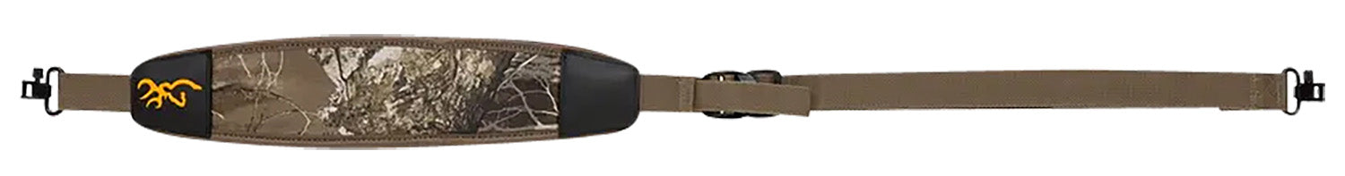 Browning Big Game Realtree Edge Camo Neoprene Rifle Sling Adjustable with Thumb Loop and Swivels