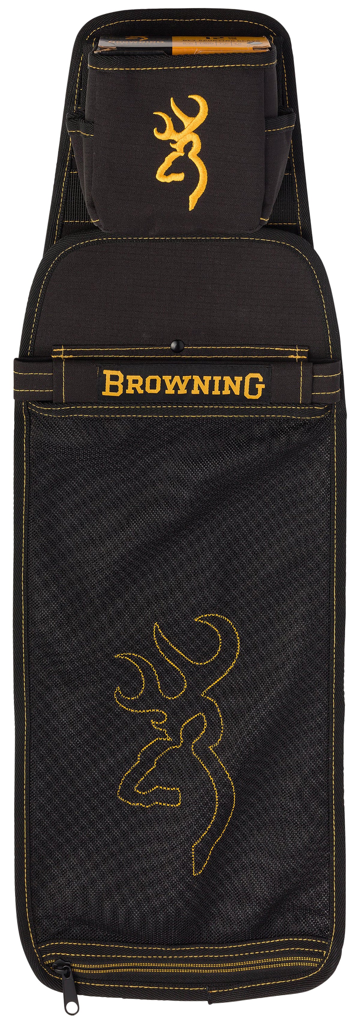 Browning Shotshell Pouch Black/Gold Water-Resistant Ripstop with MOLLE Platform Ambidextrous