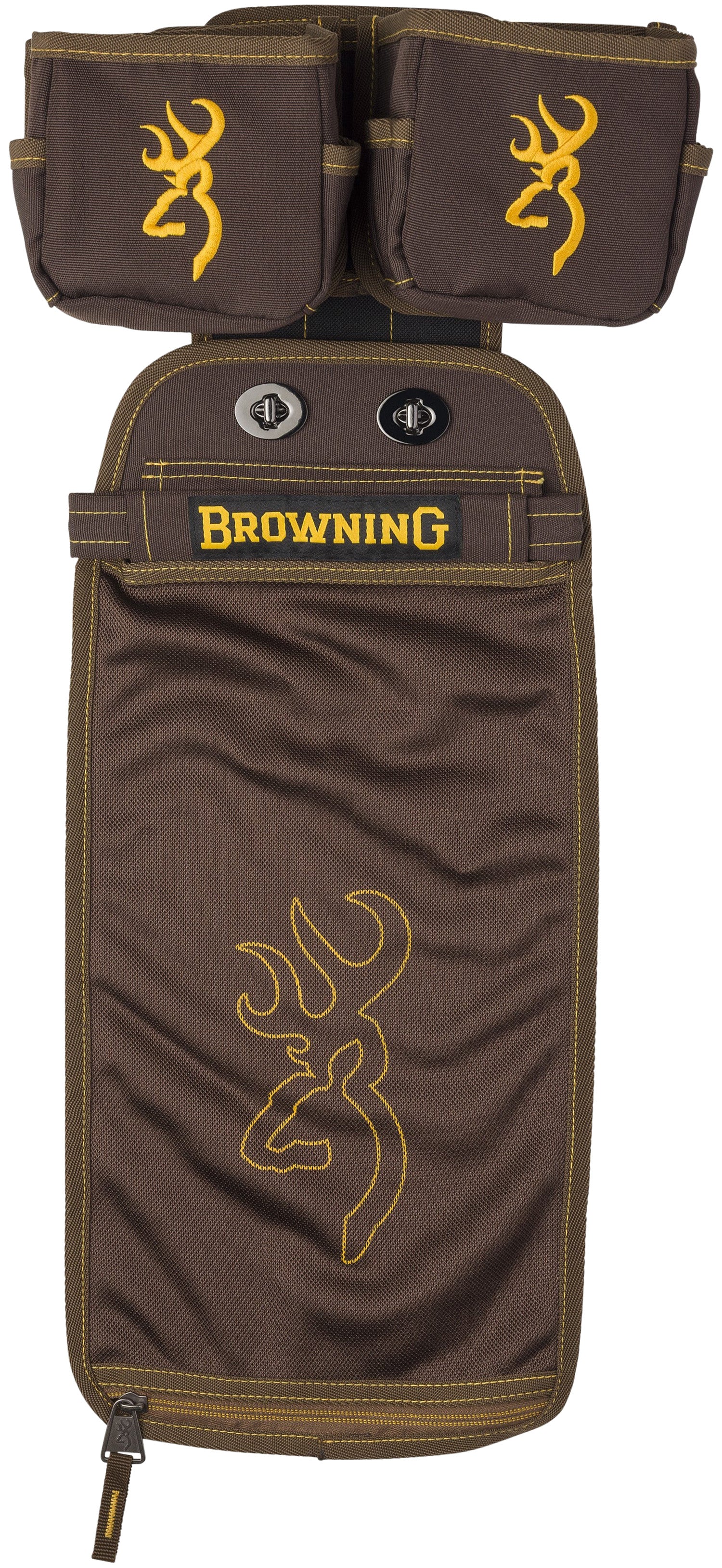 Browning Comp Series Brown Polyester Shell Pouch and Box Carrier with Metal Belt Clips