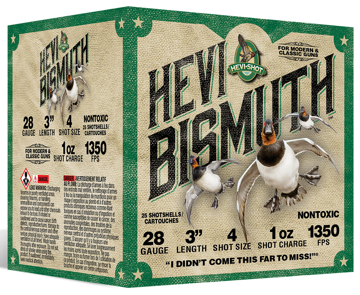 HEVI-Shot Hevi-Bismuth Shotgun Ammo 28 Gauge 3 in 1 oz #4