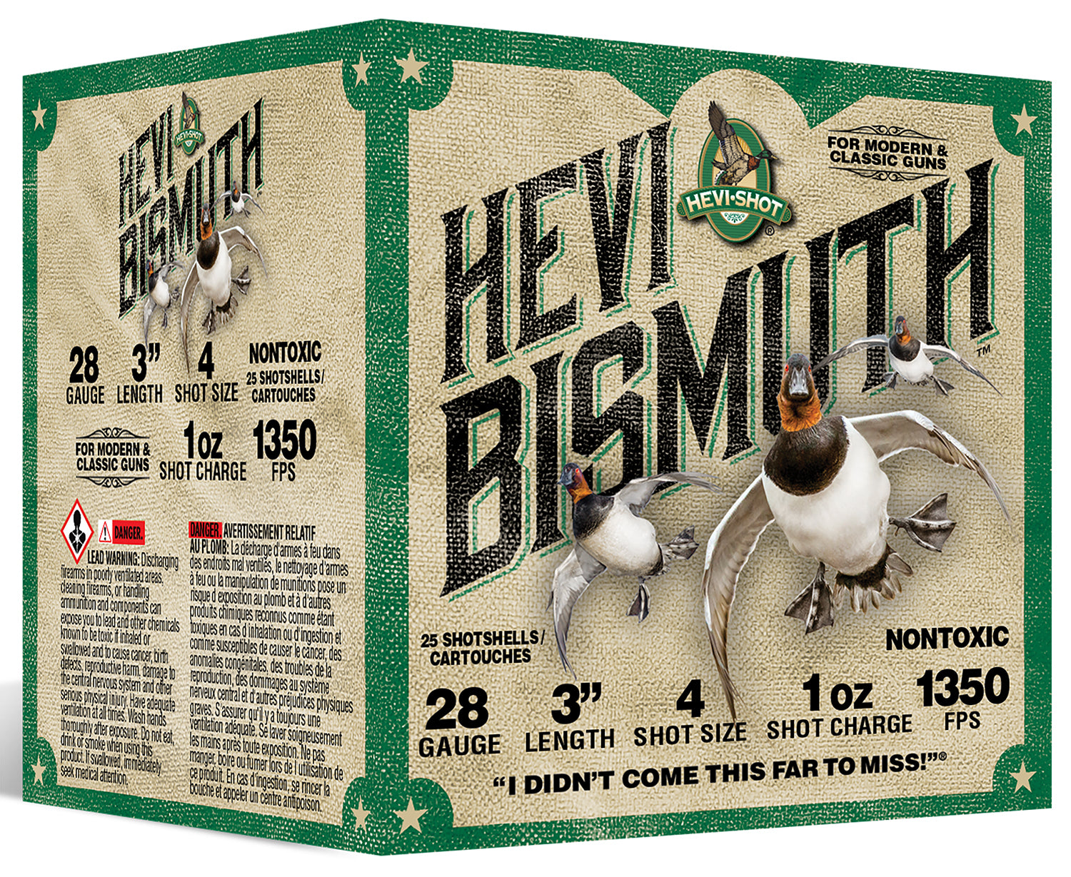 HEVI-Shot Hevi-Bismuth Shotgun Ammo 28 Gauge 3 in 1 oz #4