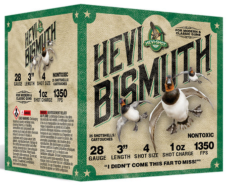 HEVI-Shot Hevi-Bismuth Shotgun Ammo 28 Gauge 3 in 1 oz #4