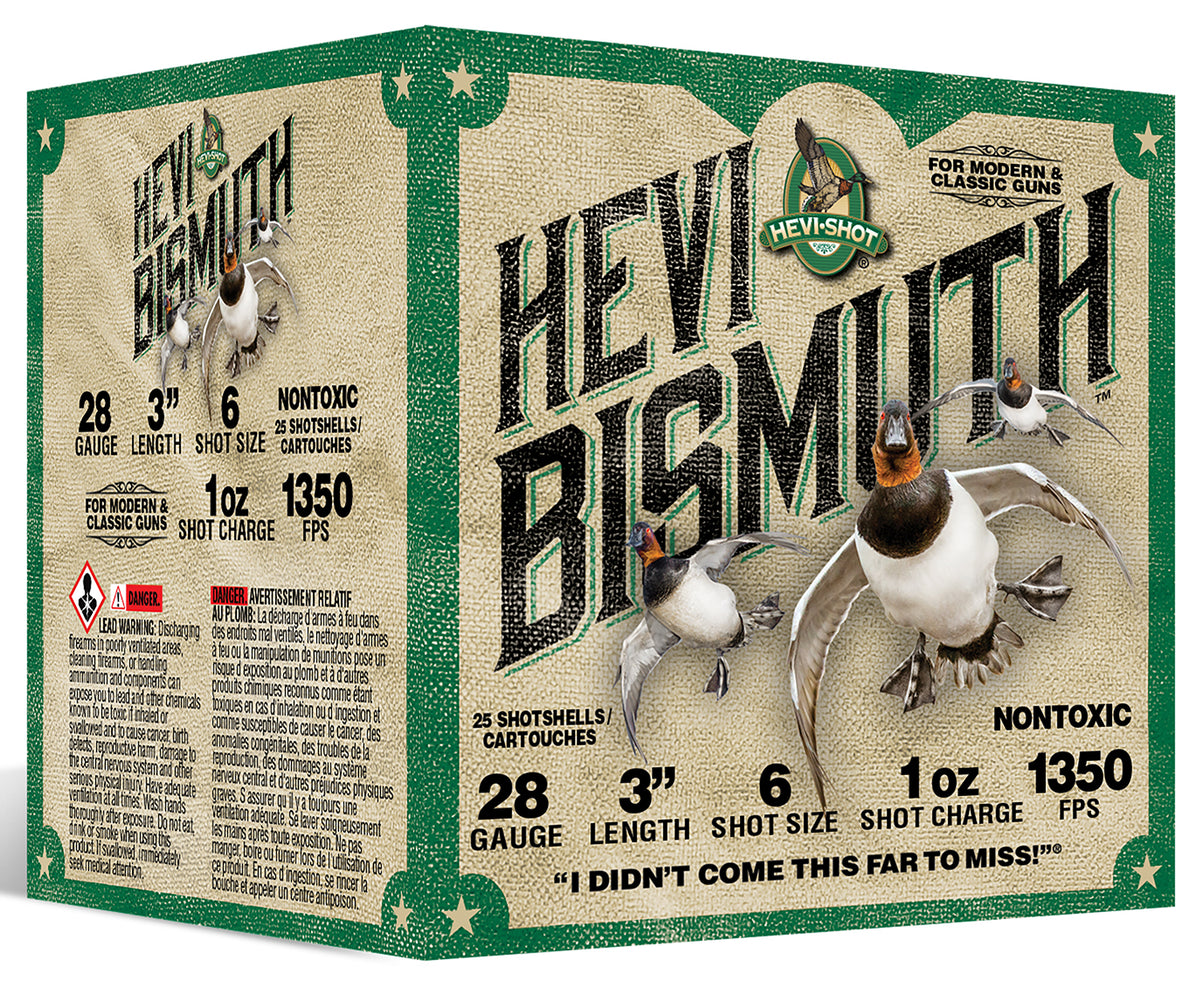 HEVI-Shot Hevi-Bismuth Shotgun Ammo 28 Gauge 3 in 1 oz #6