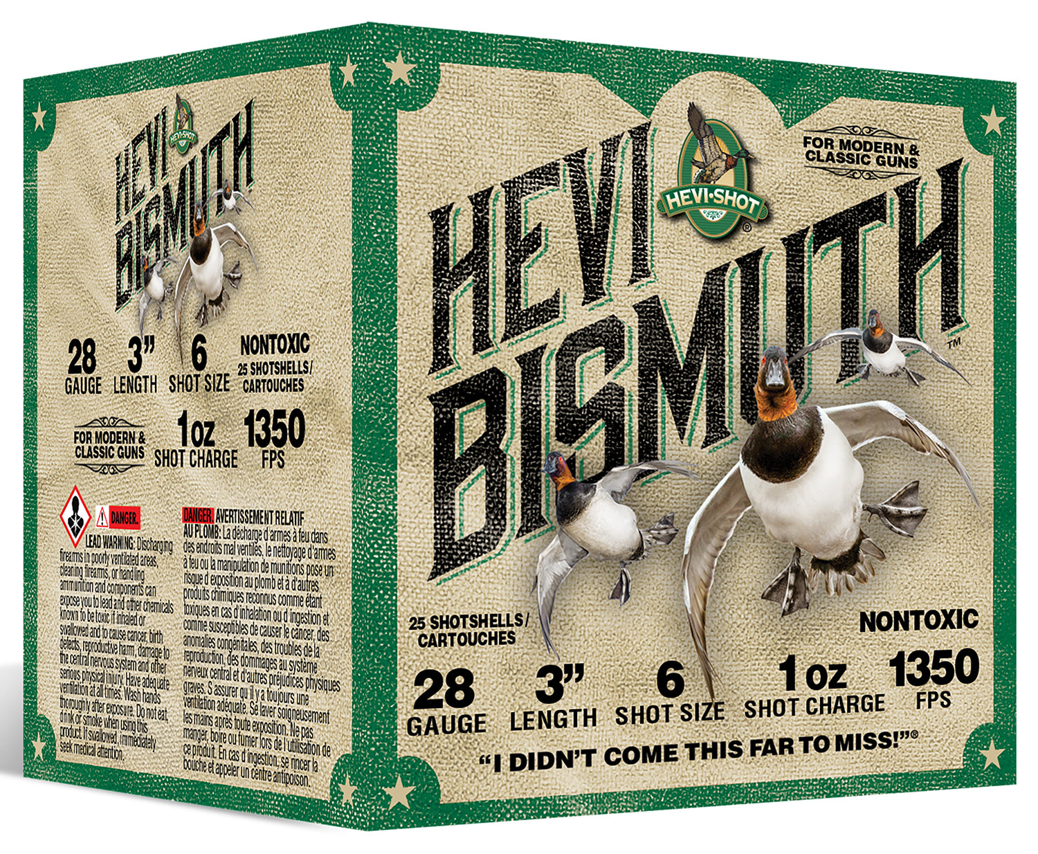 HEVI-Shot Hevi-Bismuth Shotgun Ammo 28 Gauge 3 in 1 oz #6