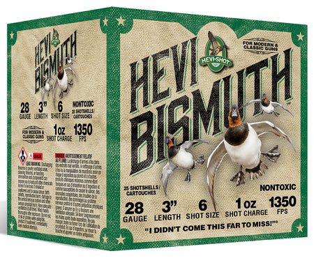 HEVI-Shot Hevi-Bismuth Shotgun Ammo 28 Gauge 3 in 1 oz #6