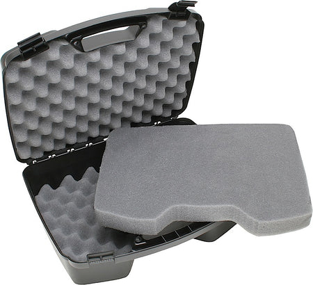 MTM Case-Gard 81140 Black Polypropylene Handgun Case for 4 Pistols w/ 8" Barrels or 6 Sub-Compacts