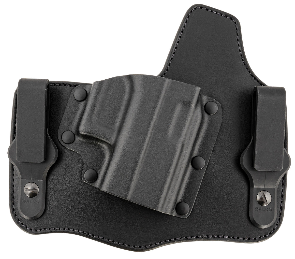 Galco KingTuk Deluxe Tuckable IWB Leather Kydex Holster Black Fits Glock 43 Right Hand