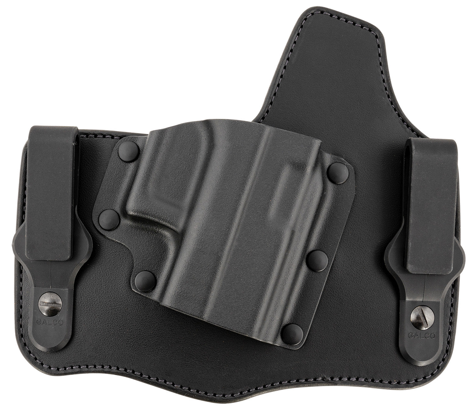 Galco KingTuk Deluxe Tuckable IWB Leather Kydex Holster Black Fits Glock 43 Right Hand