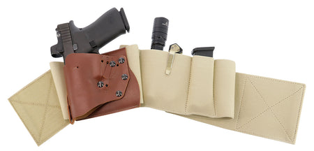 Galco UnderWraps Elite Concealed Carry Belly Band Khaki Medium