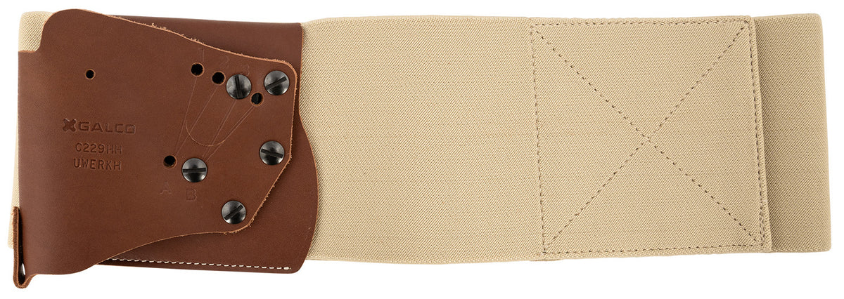 Galco UnderWraps Elite Concealed Carry Belly Band Khaki Small