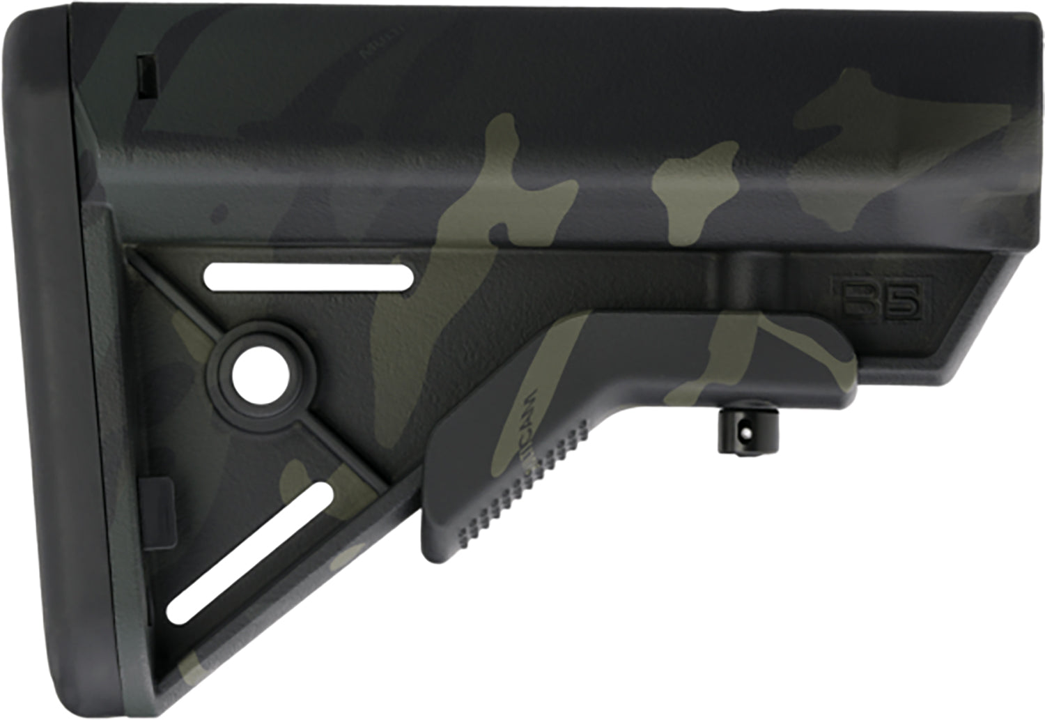 B5 Systems Bravo AR Mil-Spec Buttstock Black Multi-Cam Synthetic