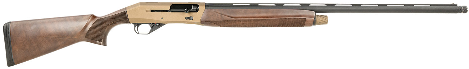 CZ-USA 06374 1012 G2 Full Size 12 Gauge Semi-Auto 3" 4+1 28" Matte Black Vent Rib Barrel, Bronze Stainless Steel Drilled & Tapped Receiver, Fixed Turkish Walnut Stock, Right Hand