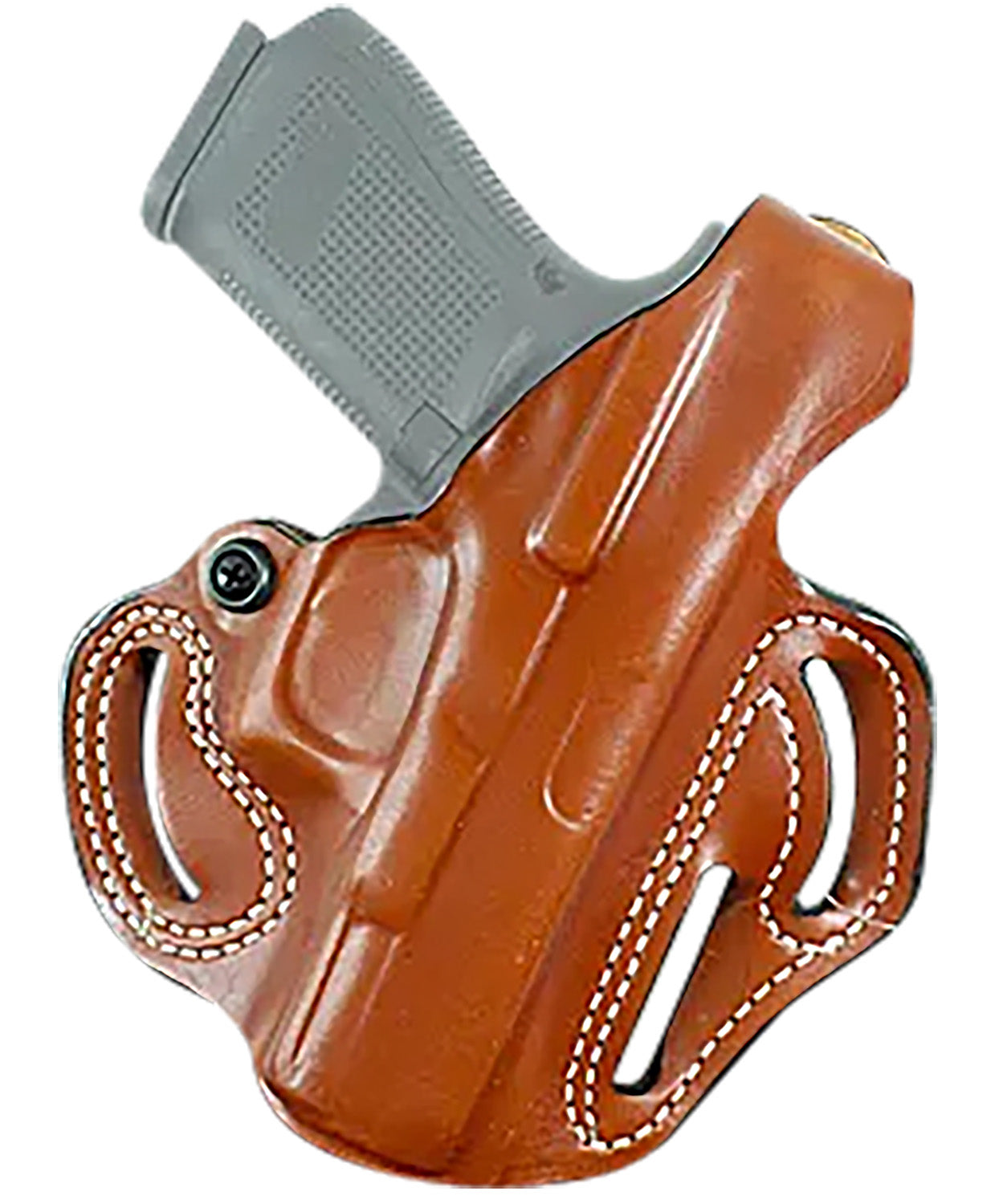 DeSantis Thumb Break Scabbard OWB Tan Leather Belt Slide Holster Springfield Echelon w/wo Red Dot Right Hand