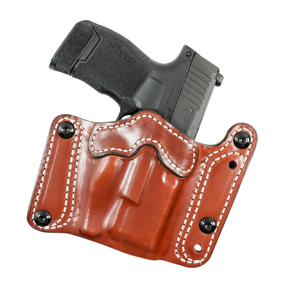 DeSantis 194TJ8HZ0 Variable 194 Ambidextrous OWB Tan Leather Holster Sig P320C/P250C