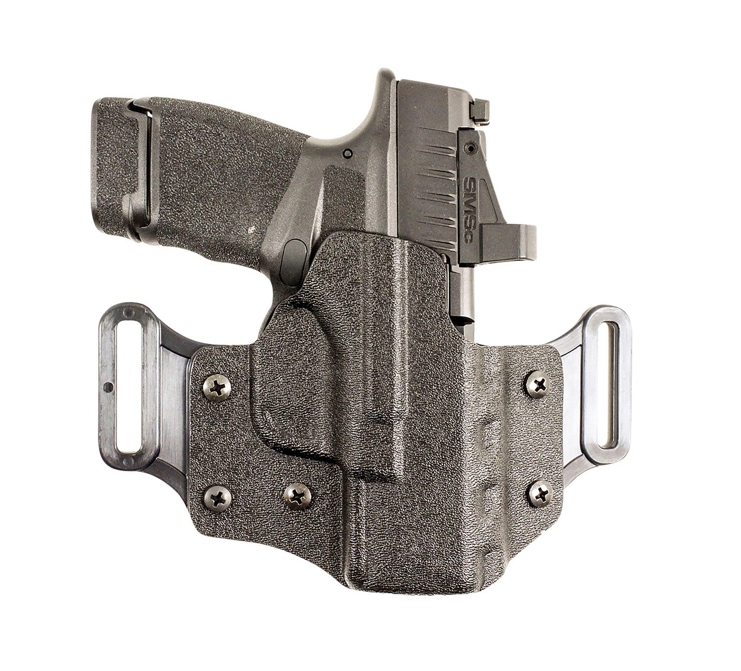 DeSantis 195KA8HZ0 Veiled Partner Right Hand OWB Black Kydex Holster Sig P320C/P250C