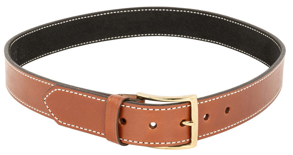 DeSantis B12TL36Z0 Plain Tan Saddle Leather Belt 36" 1.50" Wide Gold-Tone Buckle