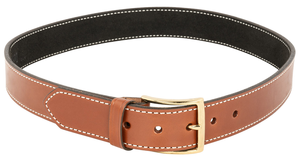 DeSantis B12TL42Z0 Plain Tan Saddle Leather Belt 42" 1.50" Wide Gold-Tone Buckle