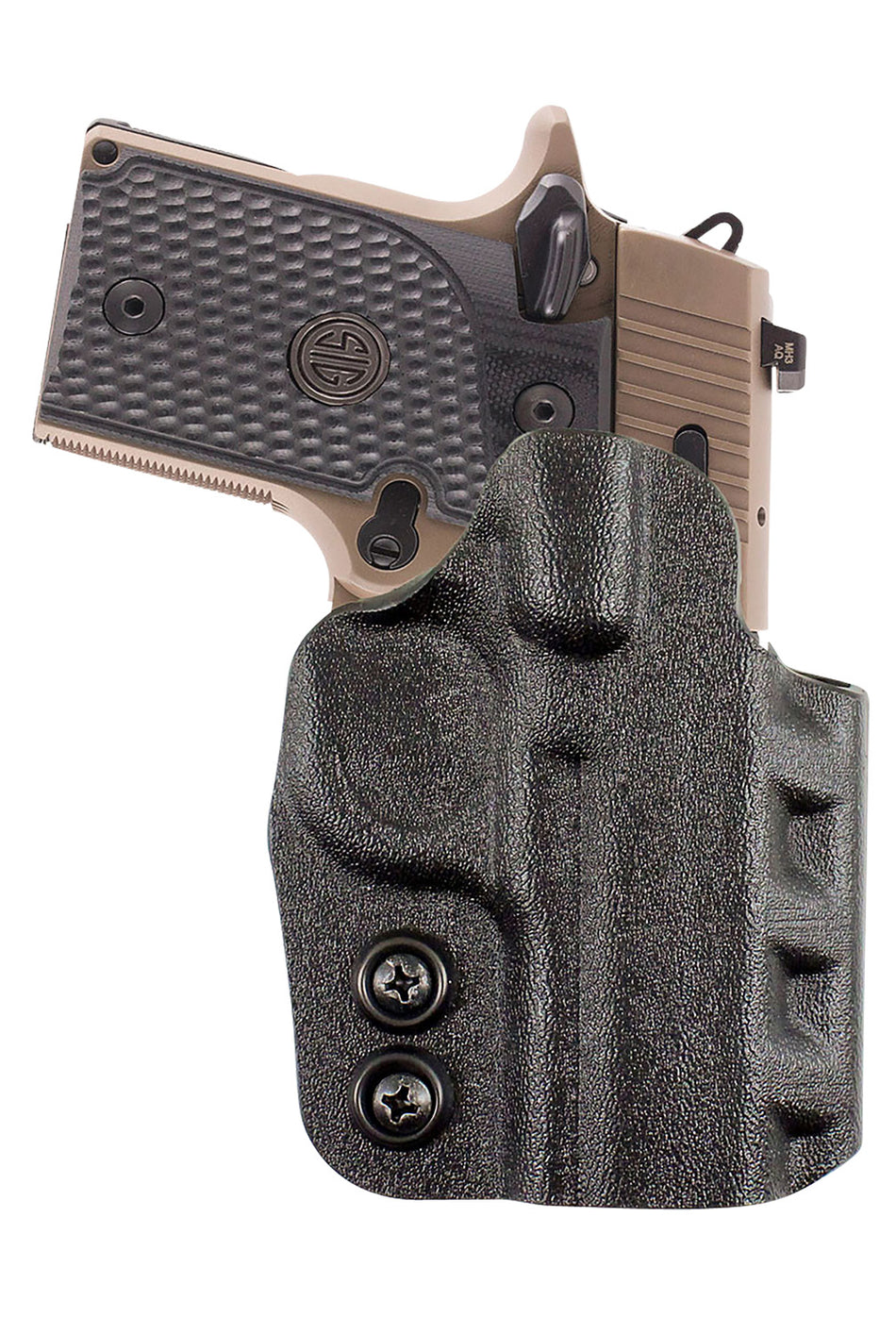 DeSantis D94KA8JZ0 Cazzuto Right Hand OWB Black Kydex Paddle Holster Sig P365/XL/SAS