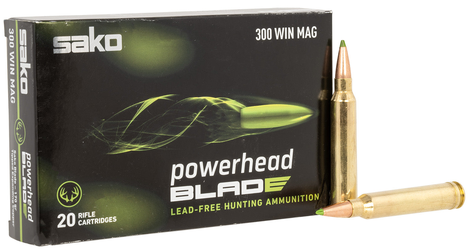 Sako PowerHead Blade .300 Winchester Mag 170 grain Tipped Expanding Copper ammunition