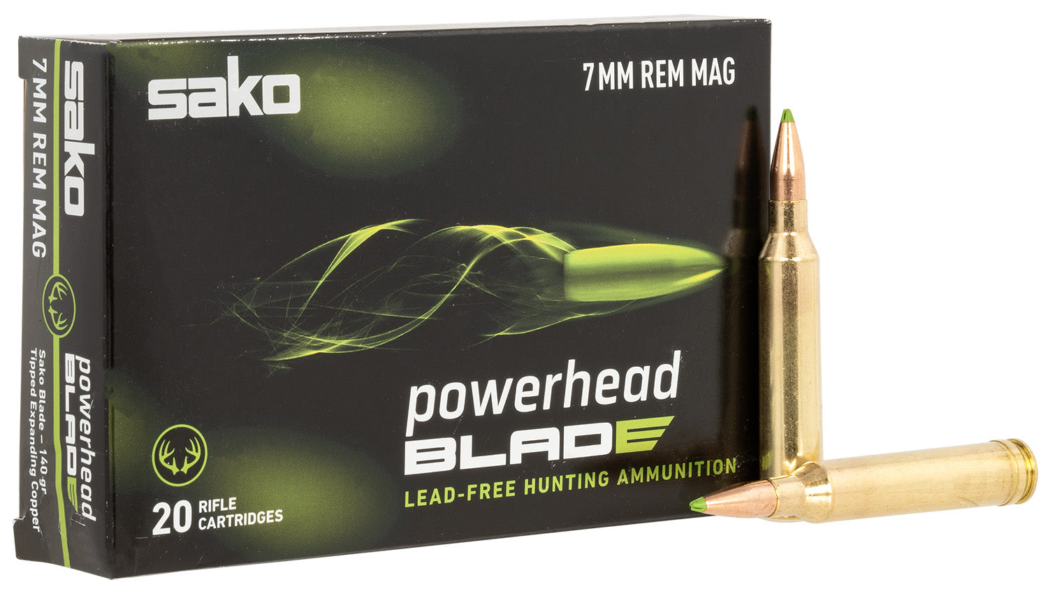 Sako PowerHead Blade Tipped Expanding Copper 140 Grain 7mm Remington Mag