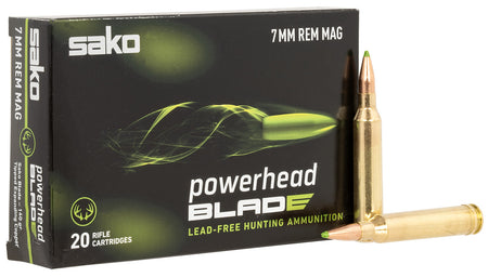 Sako PowerHead Blade Tipped Expanding Copper 140 Grain 7mm Remington Mag