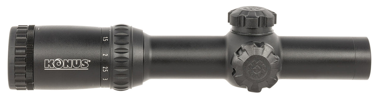 Konus 7182 KonusPro M-30 1-6x24mm Dual Illuminated Circle Dot Engraved Reticle Riflescope Black