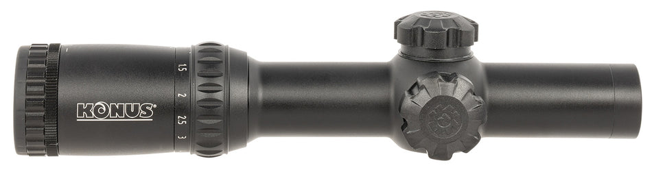 Konus 7182 KonusPro M-30 1-6x24mm Dual Illuminated Circle Dot Engraved Reticle Riflescope Black