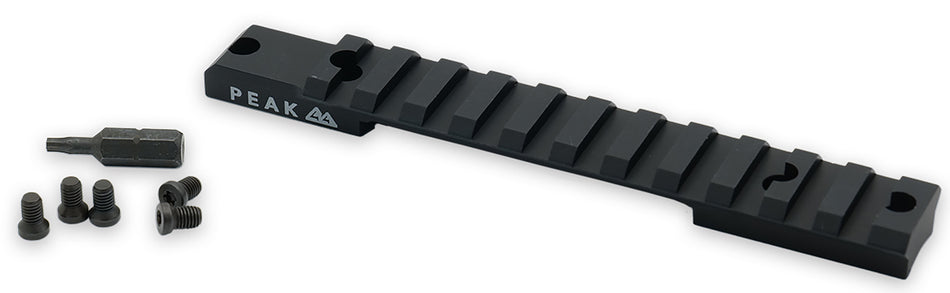 Weatherby J010004 Matte Black Aluminum Weaver-Style Picatinny Rail Fits Model 307 Short Action 20 MOA