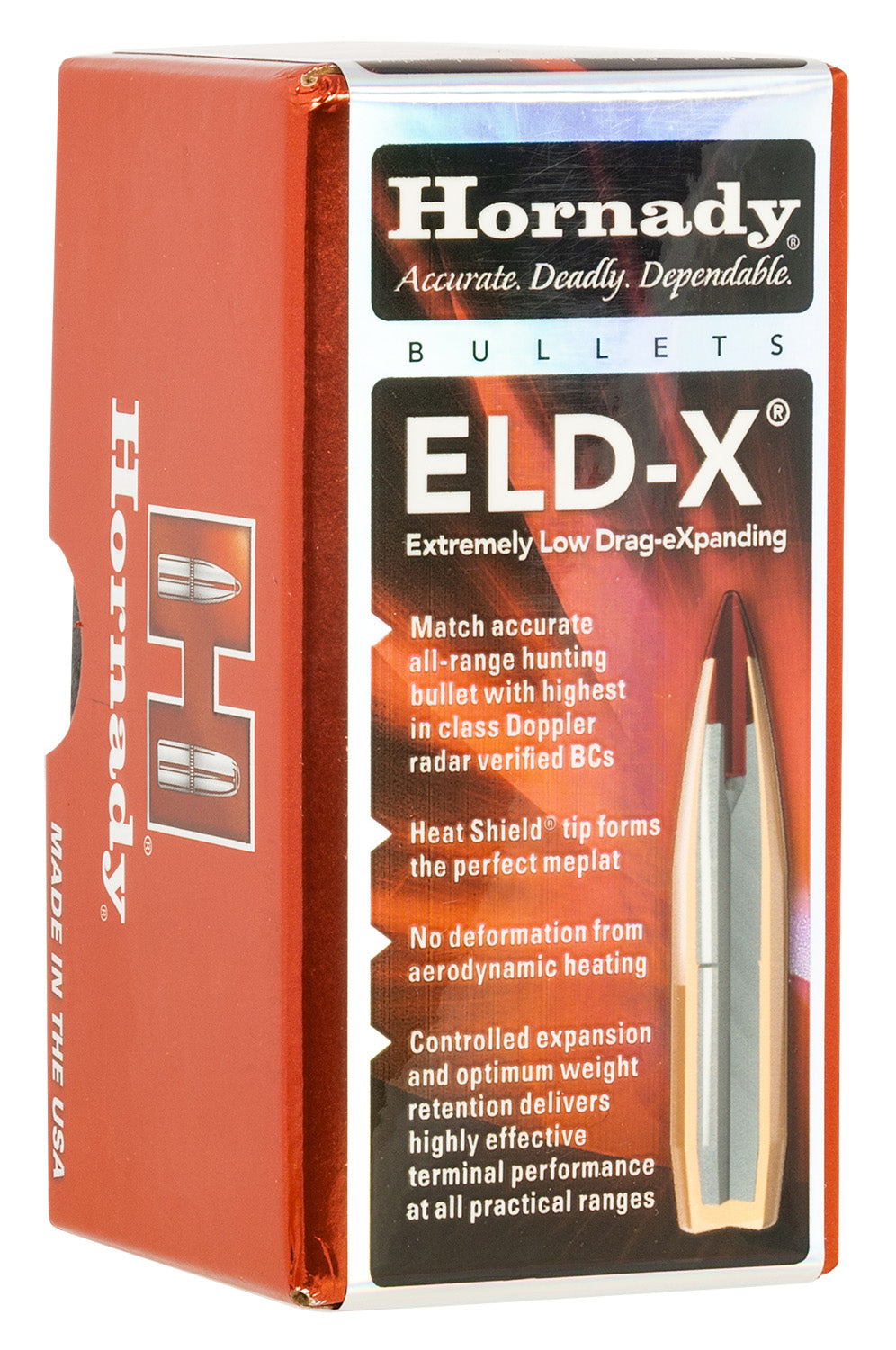 Hornady ELD-X 22 Cal .224 80 gr Extremely Low Drag Expanding Bullets 100 Per Box