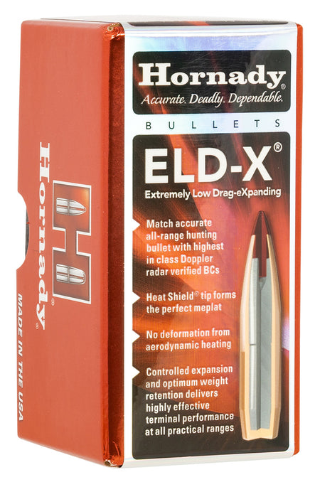 Hornady ELD-X 22 Cal .224 80 gr Extremely Low Drag Expanding Bullets 100 Per Box