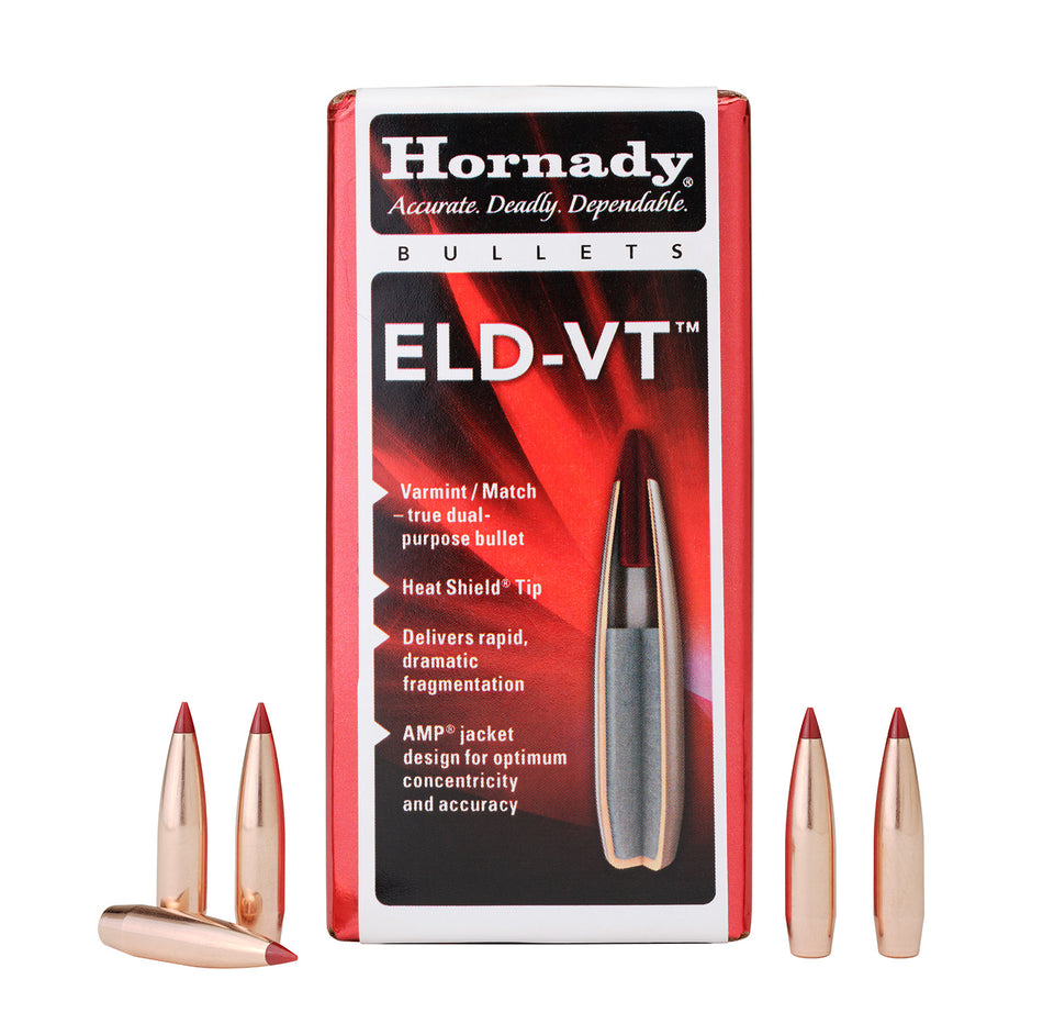 Hornady ELD-V 6.5mm .264 100 gr Varmint Reloading Bullets 100 Per Box
